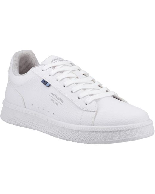 Jack & Jones White Haven Tumble Polyurethane Bright Trainers Pu for men