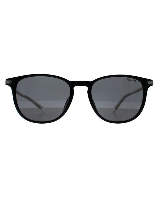 Polaroid Black Round Polarized Pld 4187/G/S/X for men