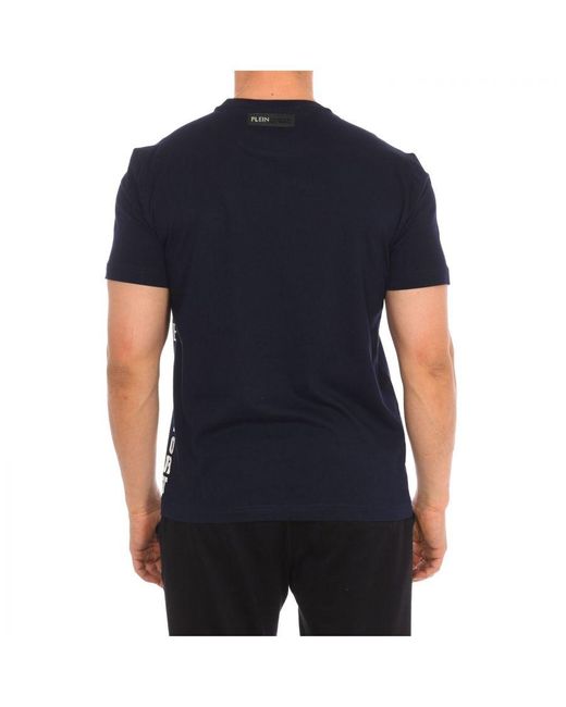 Philipp Plein Tips401 T-shirt Korte Mouwen Voor in het Blue voor heren