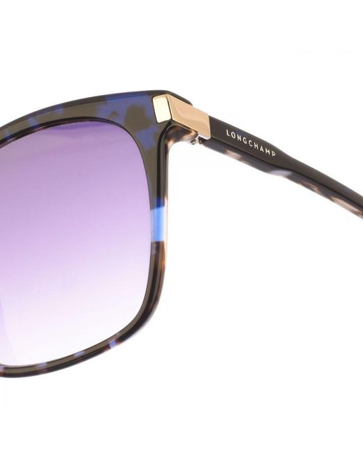 Longchamp Purple Womenss Lo625S Butterfly Shaped Acetate Sunglasses