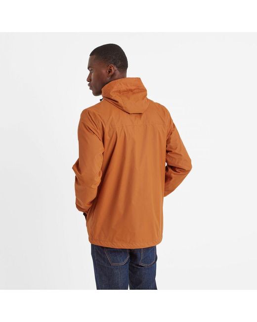 TOG24 Orange Craven Waterproof Packaway Jacket Dark for men