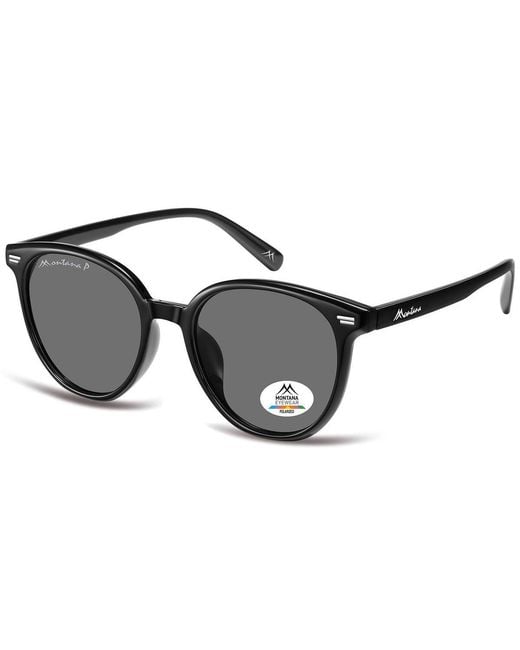 Montana Black Round Shiny Polarized Mp182