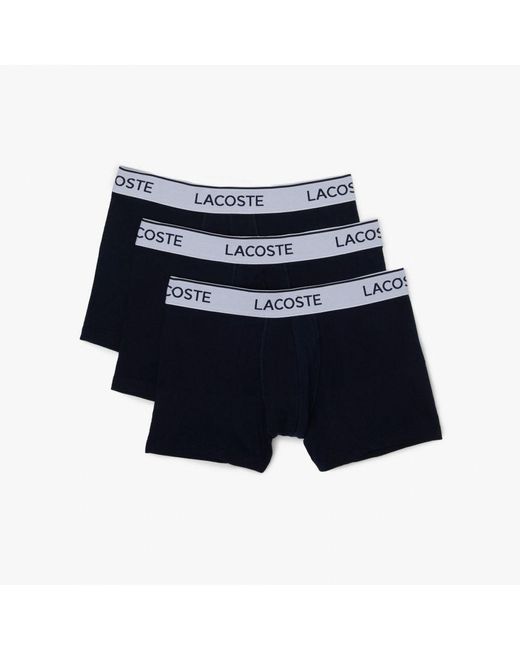 Lacoste Blue 3 Pack Boxer Shorts for men