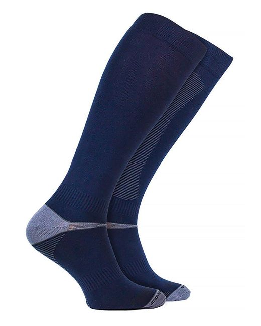 Comodo Blue Bamboo Equestrian Socks