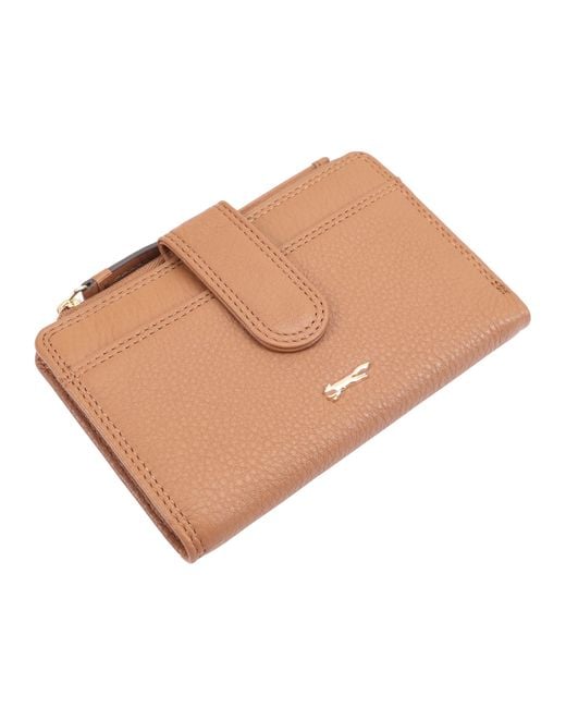 Paul Costelloe Pink Moija Leather Purse