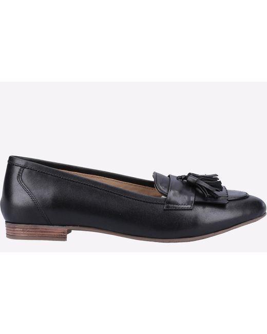 Hush Puppies Black Marissa Tassel Loafer Leather