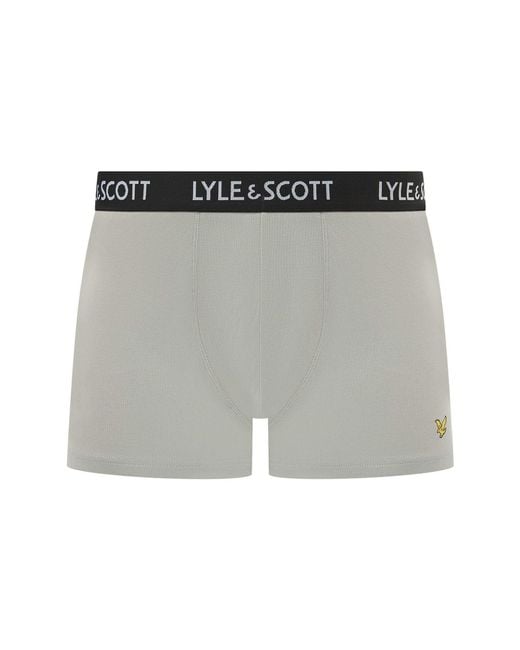 Lyle & Scott Green And Barclay 3Pk Trunks for men