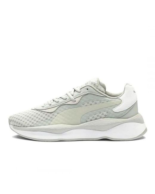 PUMA White Rs-pure Vision Lace-up Grey Synthetic S Trainers 371157_06 for men