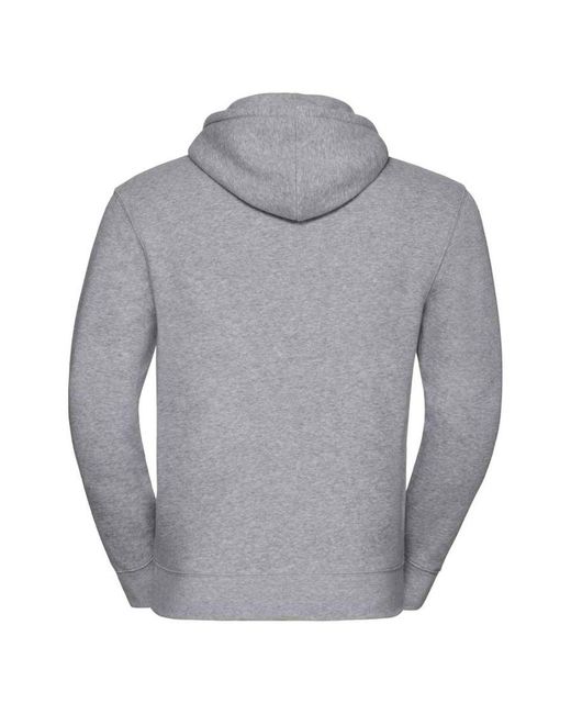 Russell Gray Authentic Hoodie (Light Oxford) for men