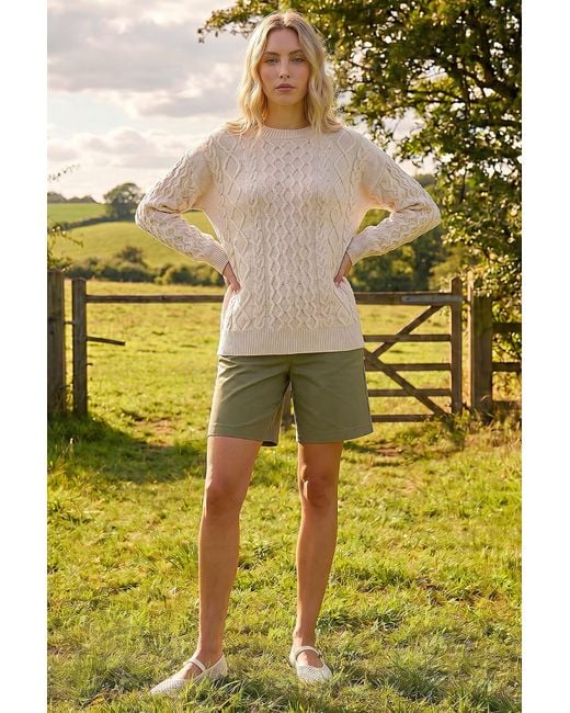 Roman Yellow Cable Knit Jumper