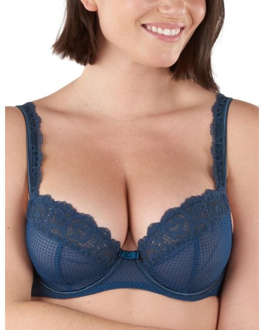 Maison Lejaby Blue Gaby Balcony Bra