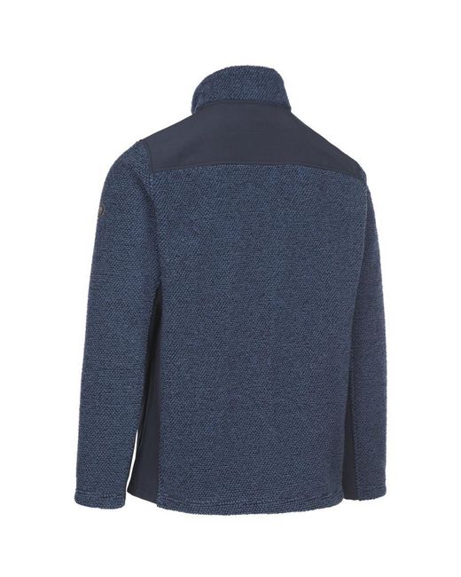 Trespass Blue Farantino Fleece Jacket (Smokey Stripe) for men