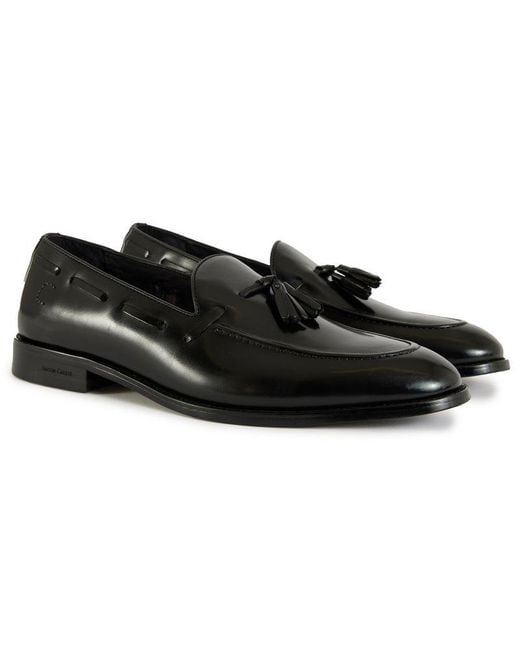 Simon Carter Black Azrou Loafer Shoes for men