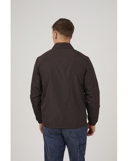 Brave Soul Gray Lightweight Coach Jacket for men