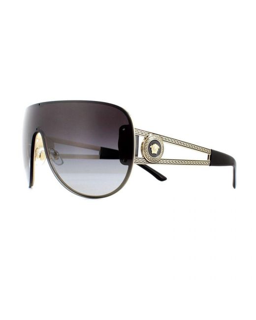 Versace Brown Sunglasses Ve2166 12528G Pale Gradient Metal