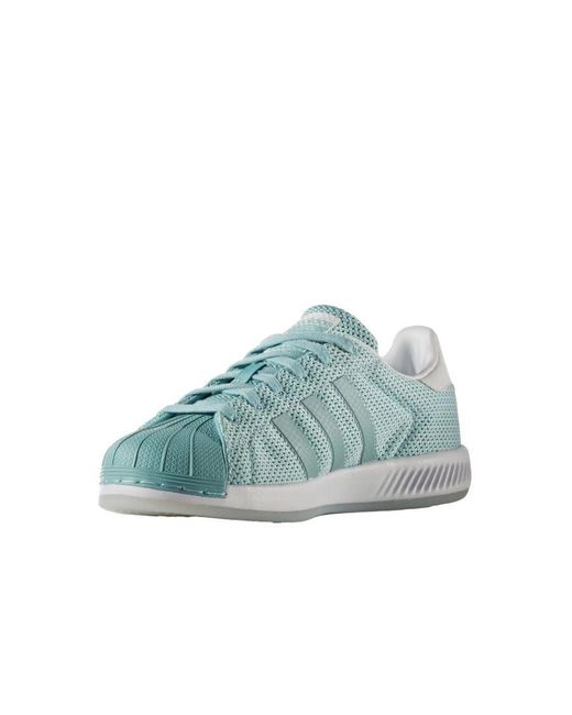 Adidas Blue Superstar Bounce Trainers