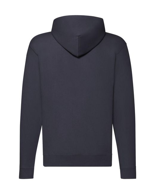 Fruit Of The Loom Blue Classic Zipped Hoodie (Deep) for men