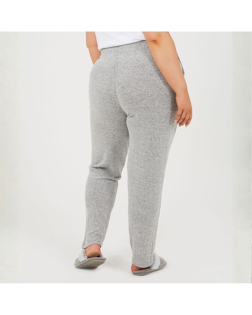 Brave Soul Gray Heathered Patterned Straight Sweatpants