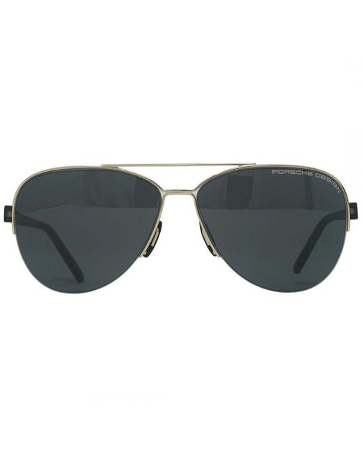 Porsche Design Gray P8676 D 58 Sunglasses for men