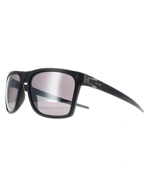 Oakley Brown Square Matte Ink/Prizm Polarized Leffingwell Sunglasses for men