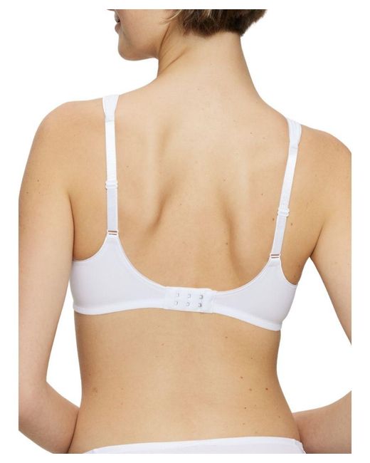 Triumph White Modern Soft+Cotton Non-Wired Bra