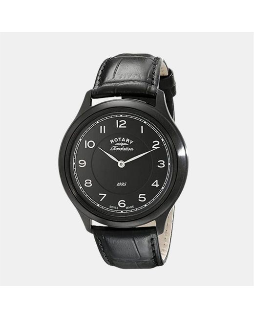 Rotary Black Swiss Made Watch for men