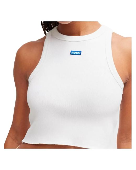 Boss White Tank Top B Lightweight