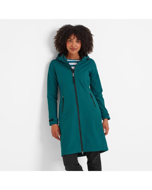 TOG24 Blue Enya Softshell Long Jacket Deep