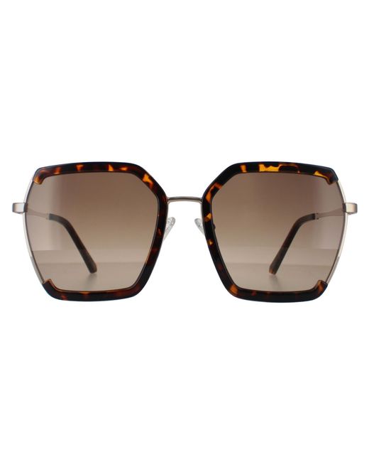 Guess Brown Rimless Dark Havana Gradient Gf0418 Metal