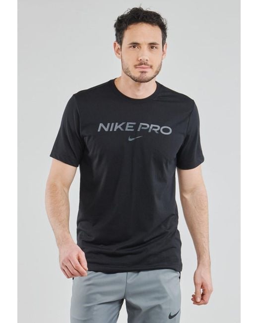 Nike Pro Dri Fit Herren-T-Shirt in Black für Herren