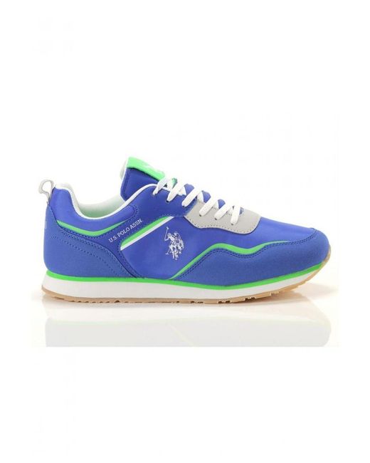 U.S. POLO ASSN. Blue Print Slip-On Sneakers With Sporty Style