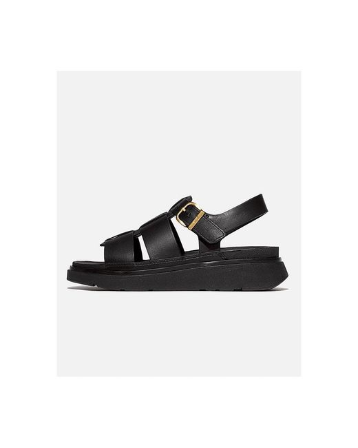 Fitflop Dames Gen-ff Leren Visserssandalen in het White