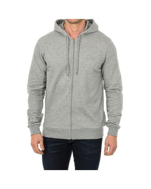 Armani Gray Long Sleeve Hoodie 7V6M71-6Jqdz for men