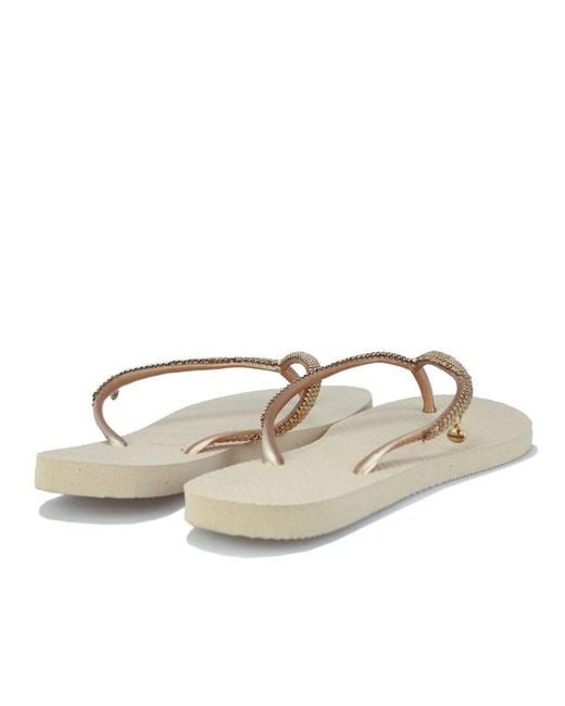 Havaianas Metallic Slim Metal Mesh Flip Flops