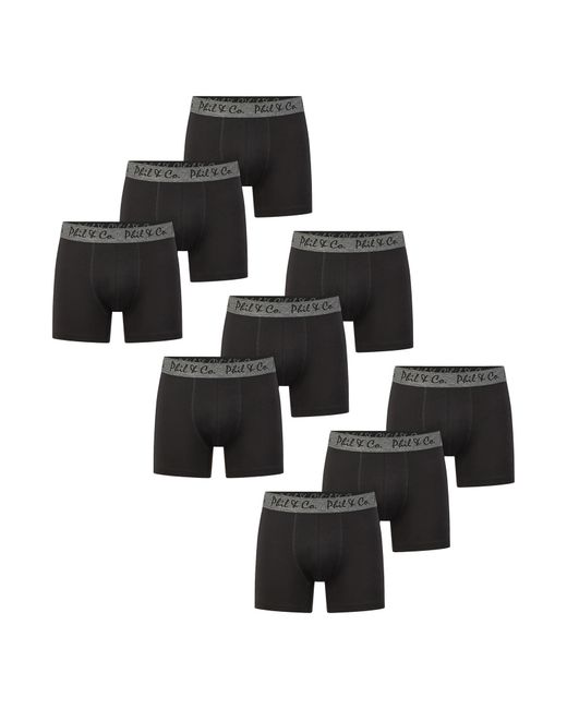 Phil & Co. Berlin Retro Pants Jersey Core 9-Pack in Black für Herren