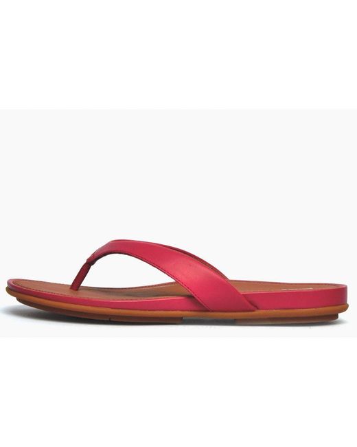 Fitflop Red Gracie Leather