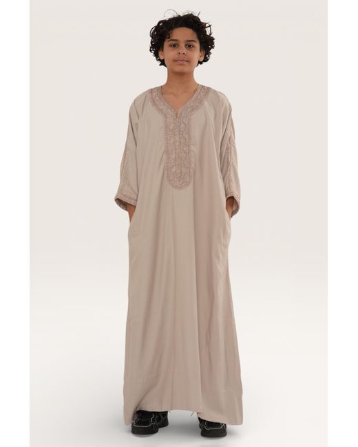 Thobez Natural Moroccan Thobe Robe Djellaba Gandoura Eid Jubba- Hm66 for men