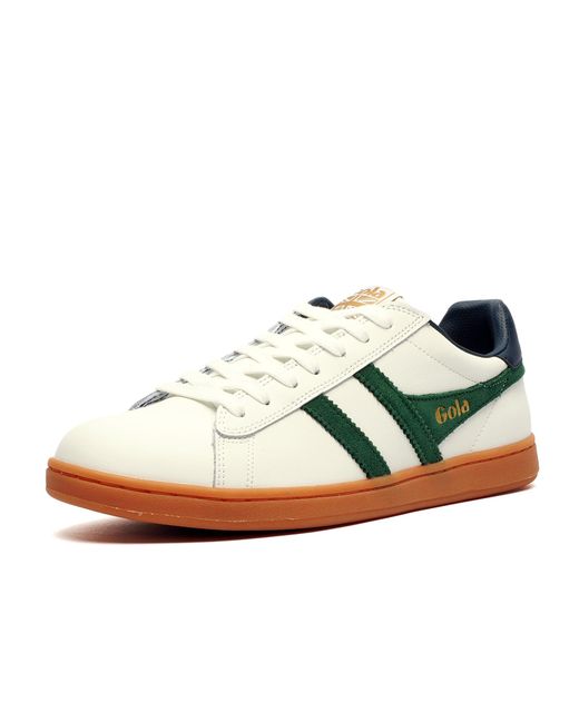 Gola Black Classics Equipe Ii Leather Trainers for men