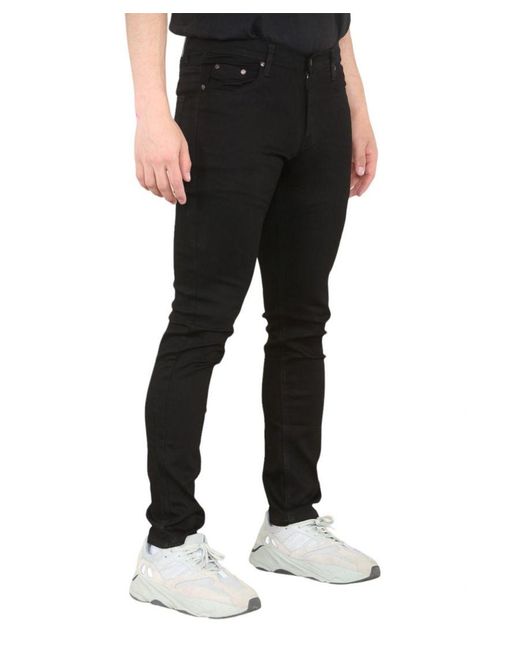 MYT Black Skinny Fit Jeans Stretch Denim for men