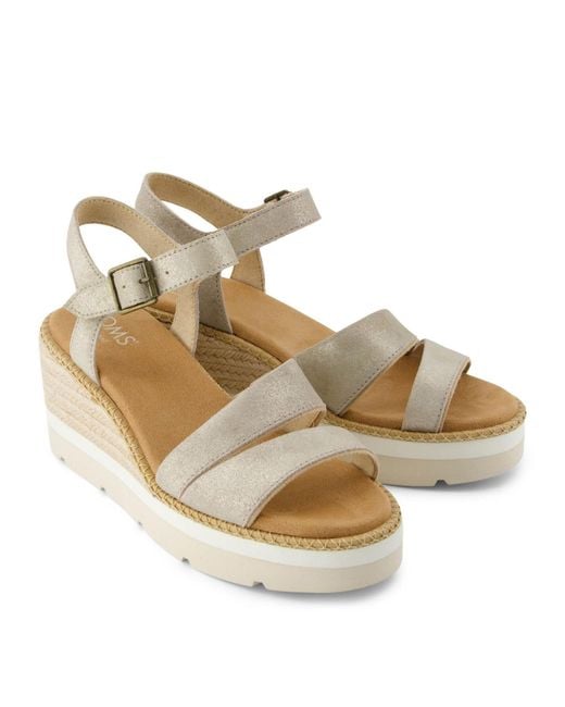 TOMS Metallic Darya Wedge San