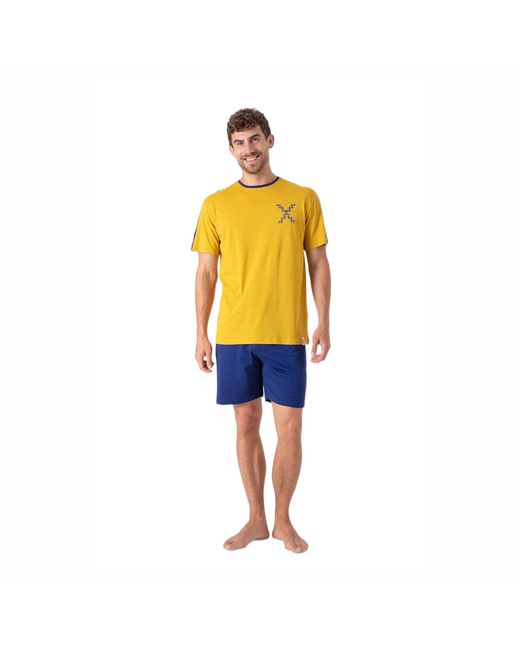 Munich Yellow Summer Short Pyjamas Mu9 for men