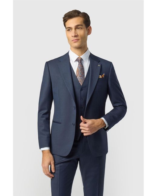 Ted Baker Blue Single Breasted Two Button Slim Fit Suit Jacket for men