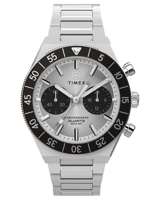 Timex Q Continental Herren Armbanduhr Tw2Y55800 in Metallic für Herren