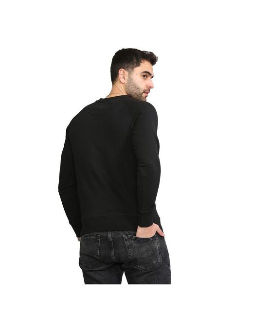 Gant Sweatshirt Met Ronde Hals in het Black voor heren