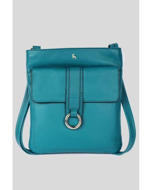 Ashwood Leather Blue 'Heaven' Real Cross Body Bag