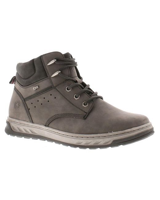 Men's gray top casual boots