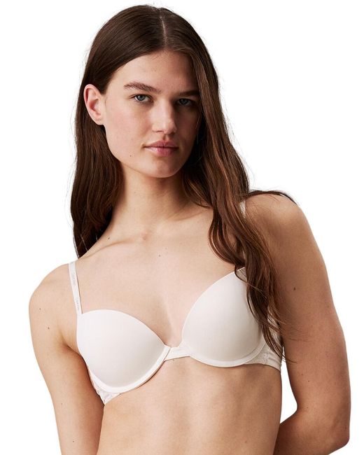 Calvin Klein Brown Ck Attraction Push-Up Plunge Bra