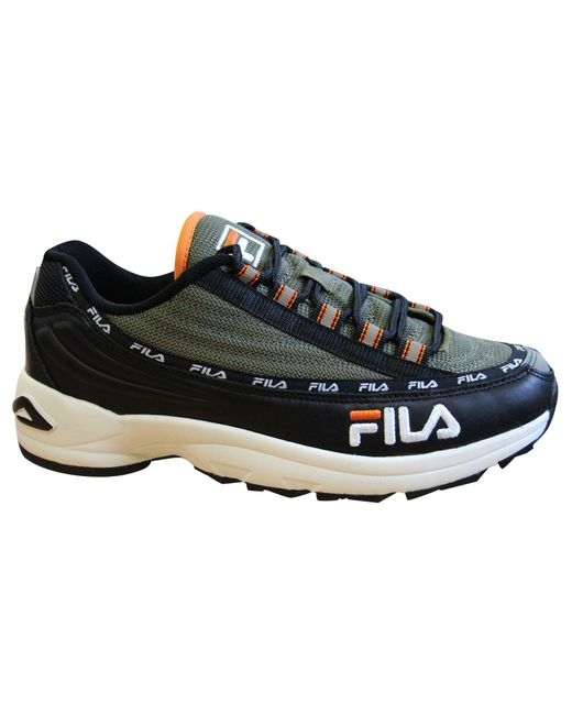 Fila Black Dstr97 Trainers Leather (Archived) for men