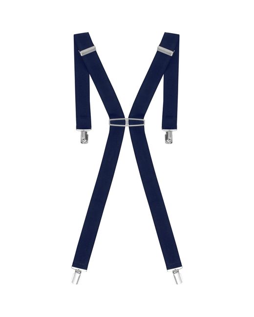 Enzo Blue Elasticated Braces for men