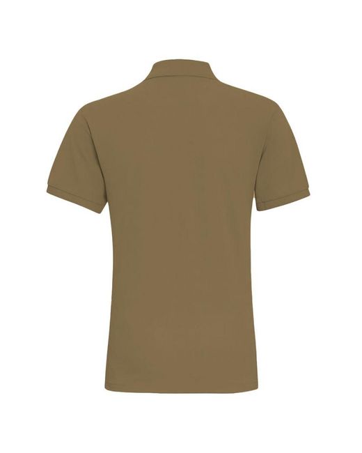 Asquith & Fox Green Plain Short Sleeve Polo Shirt Cotton for men